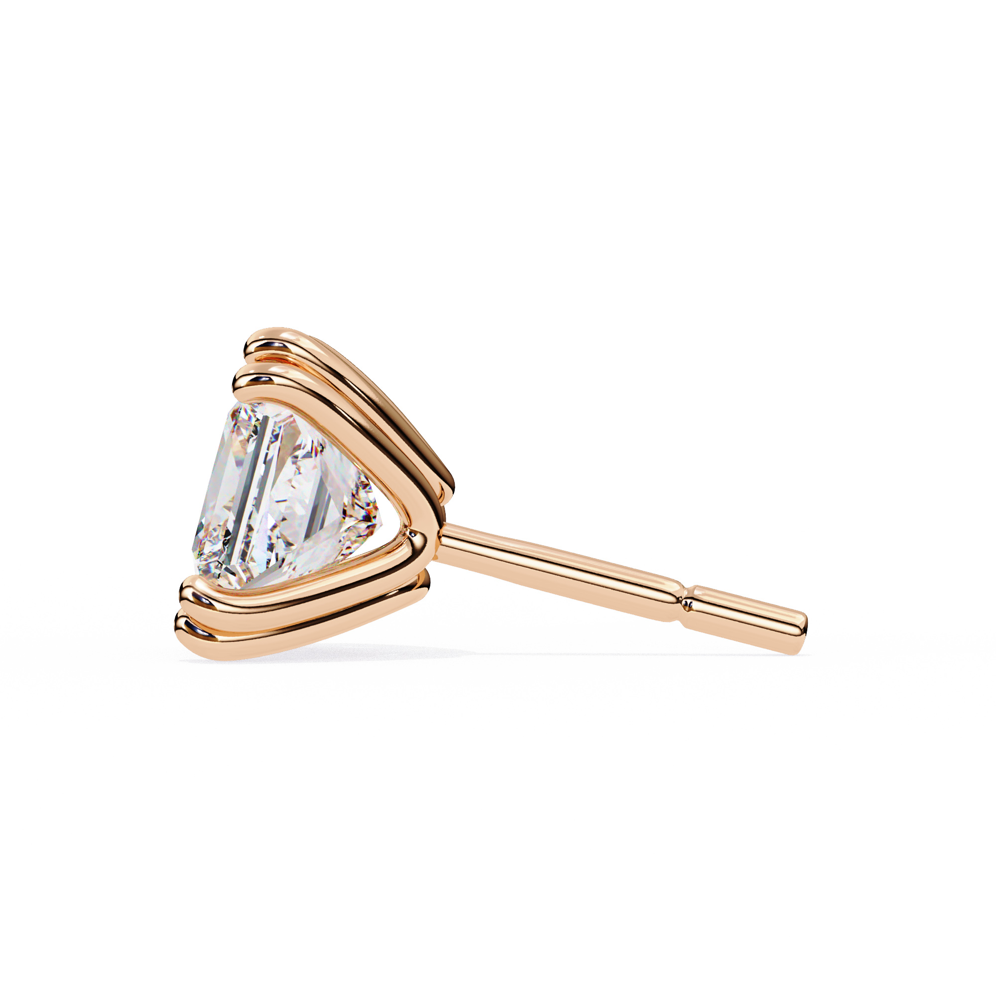 Solitairekart 3.04ct Princess Cut Diamond Studs